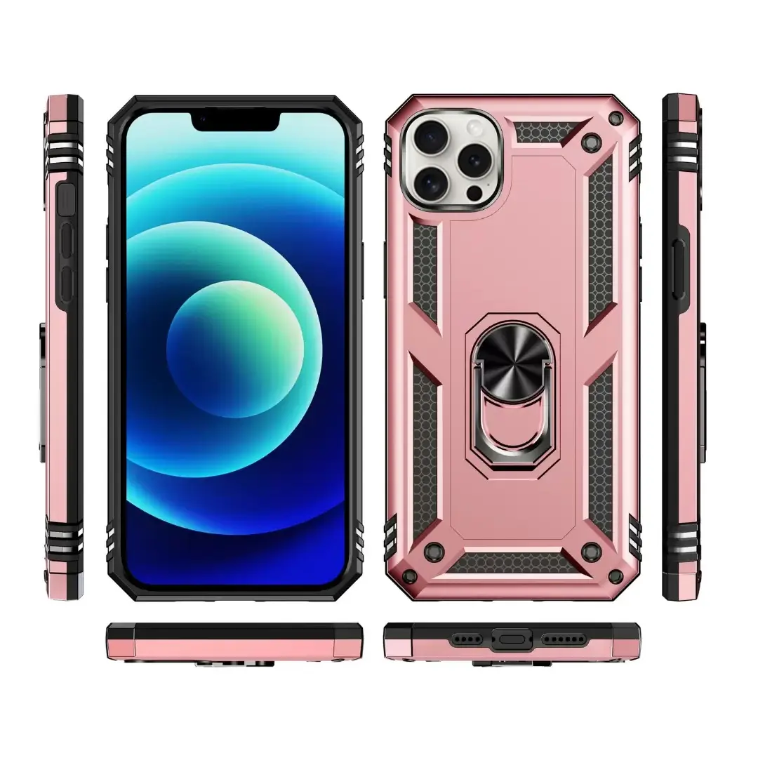 iPhone 12 Pro Max 2in1 Ring Case Rose Gold